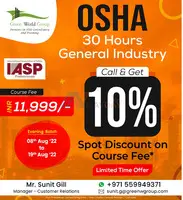 Limited time offer OSHA 30 hours course in Ajman - 1