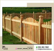 Wooden Fence Dubai | White Picket Fence | Garden Fence Suppliers in Uae. - 5