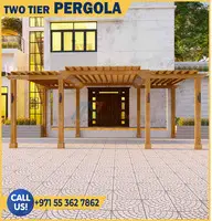Two Tier Wooden Pergola Suppliers in Abu Dhabi and Dubai, Uae.