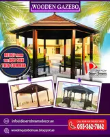 Round Shape Wooden Gazebo Uae | Square Shape Wooden Gazebo in Uae.