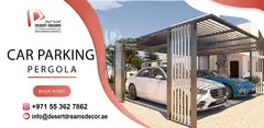 Car Parking Wooden Pergola Uae | Vehicle Parking Shades Suppliers. - 2