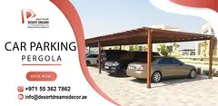 Car Parking Wooden Pergola Uae | Vehicle Parking Shades Suppliers. - 3