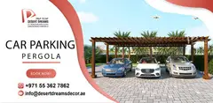 Car Parking Wooden Pergola Uae | Vehicle Parking Shades Suppliers.