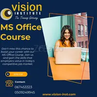 MS Office Classes at Vision Institute. Call 0509249945 - 1