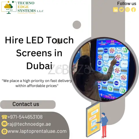 Rent LED Touch Screens in Dubai of Top Quality at Affordable Prices - 1