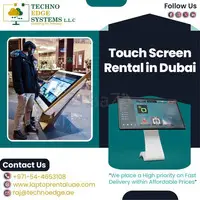 Touch Screen Rental Services in Dubai at Affordable Price with Good Quality