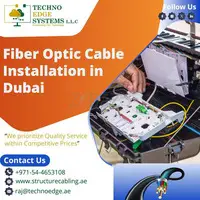 Secured Fiber Optic Cabling in Dubai, UAE - 1