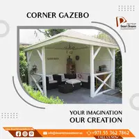 Design and Build Wooden Gazebos in Uae | Octagon and Hexagon Shape Gazebo.