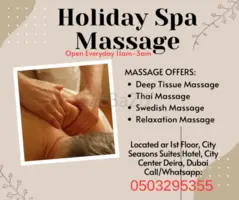 Holiday Spa Massage 05 31 24
