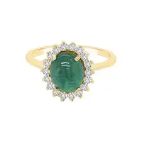 Diamond Rings Emerald Rings – Emiratesdiamonds - 1