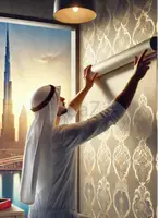 Wall Paper Fixing Work Contractor In Dubai - Alasafeer Group