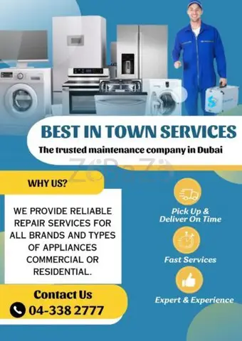 All Brands Home Appliance Repair Service in Dubai 04-3382777 - 1
