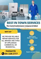 All Brands Home Appliance Repair Service in Dubai 04-3382777
