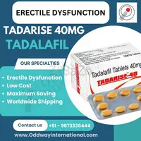 Best Place to buy generic tadalafil tablet (Tadarise 40mg) at maximum discount