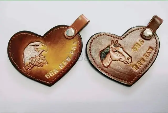 Buy  Heart Leather Keychain online - 1
