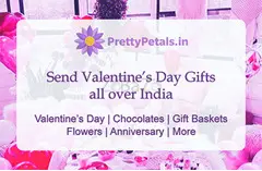 Send Love with Valentine's Day Flowers to India from PrettyPetals.in - 1