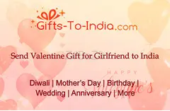 Send Romantic Valentine's Day Gifts for Girlfriend to India with Gifts-to-India.com