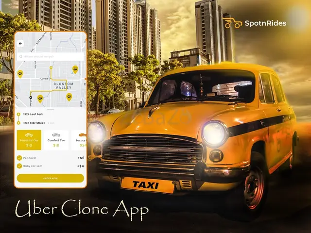 SpotnRides Uber Clone App - 1