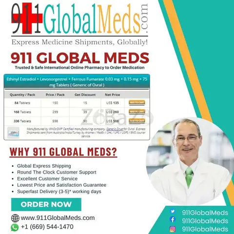 Secure and Confidential: Purchase OVRAL Online with 911 Global Meds - 1/1