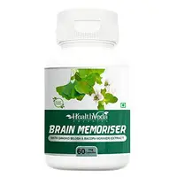 Health Veda Organics Brain Memoriser Capsules |Boosts Concentration & Learning - 1