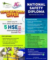 Green World’s Super September offer on National Safety Diploma Course - 1