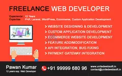 Freelance Web Designer and Developer Delhi, India - UnitedWebSoft.in - 2