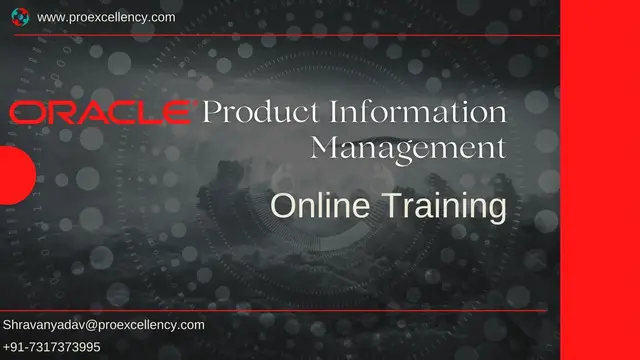 Online training on Oracle PIM conducting by Proexcellency Solutions - 1