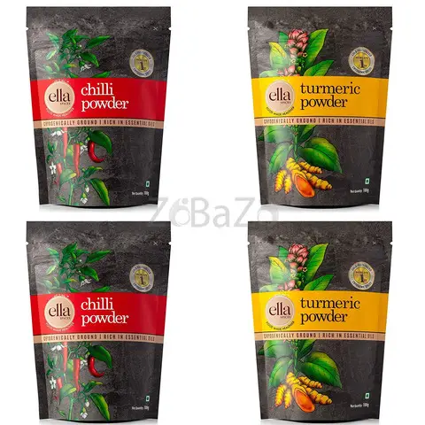 Ella Foods Chilli Powder and Turmeric Powder Online - 1