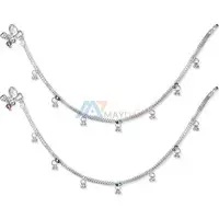 Silver Anklets for Baby Girl - 1