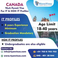 Canada Work Permit Visa for IT & NON IT Profiles