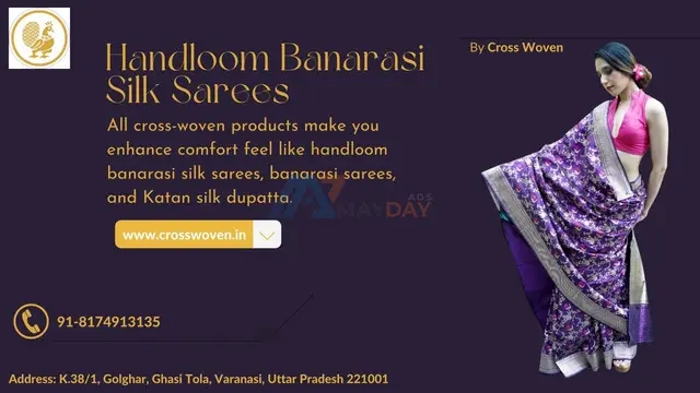 Handloom Banarasi Silk Sarees - 2/2
