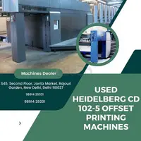 Buy Uses Heidelberg CD 102-5 Offset Printing Machines in India