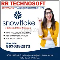 Snowflake Training and Placement in hyderabad