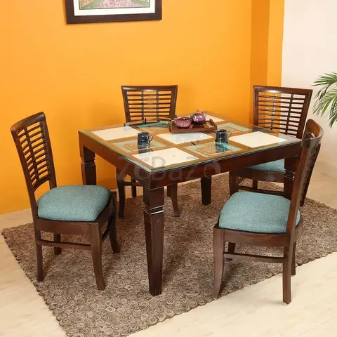 Upgrade Your Dining Space: 4-Seater Dining Tables for Sale! - 1