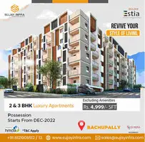 2 and 3bhk flats for sale in bachupally | Sujay infra - 1