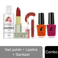 Asmee Cosmetic Hamper - Nail polish + Lipstick + Sanitizer - 2