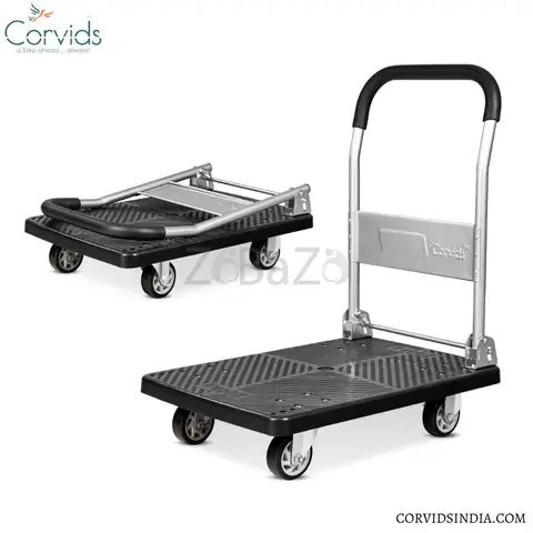 Unload your goods Effortlessly with corvids folding hand trolley - 1