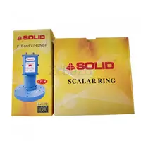 Solid C-Band Dual Pol LNB - 1 Port For Horizontal Signals and 1 port For Vertical Signals
