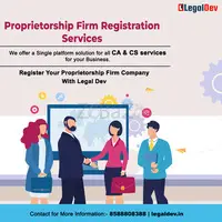 Get Proprietorship firm registration online by Legal Dev