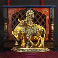 Krishna with Cow Statue Online | Chokhi Dhani kalagram