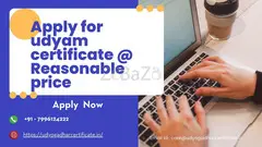 Apply for udyam certificate @ Reasonable price - 1