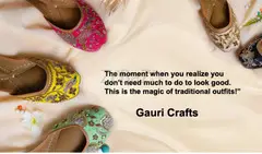 Gauri Crafts premium handcrafted juttis - 1