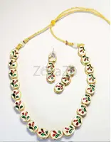 Kundan single line long necklace for women & girls In Uttrakhand - 1