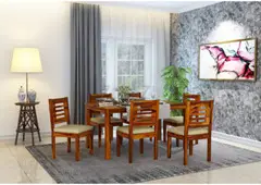 Explore Wooden Dining Tables for 6 Seaters at Urbanwood - 1