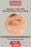 Glamour Time 925 Sterling Silver Zircon Ring - The Minies