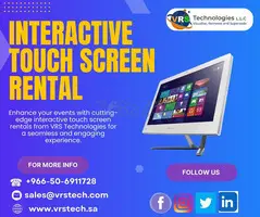 How Touch Screen Rentals Transform Your Event Experience?