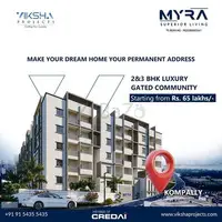 gated community apartments in kompally | Myra Project - 1