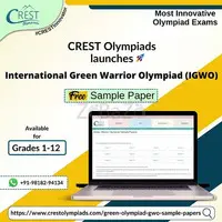Access the free CREST Green Olympiad Sample Paper for 8th Grade