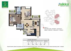 2Bhk Luxury Sikka Kaamya  Greens  Apartments Elevate Your Living Experience