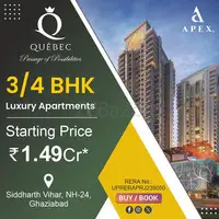 The Pinnacle of Living Apex Quebac  3Bhk Luxury Apartments Await Your Arrival